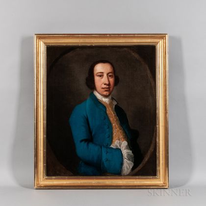 Anglo/American School, Late 18th Century Portrait of a Young Man