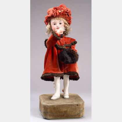 Roullet et Decamps Automaton of a Girl Throwing Kisses