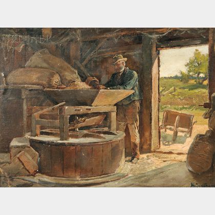 Henry Sandham (Canadian, 1842-1912) The Village Mill