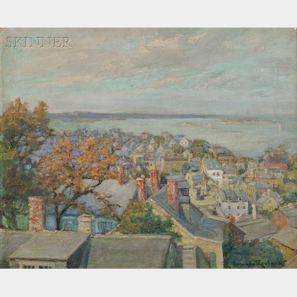 Orlando Rouland (American, 1871-1945) Looking Over Old Marblehead
