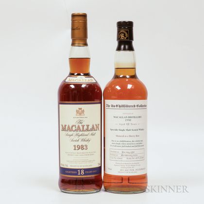 Macallan, 2 750ml bottles Spirits cannot be shipped. Please see http://bit.ly/sk-spirits for more info. 