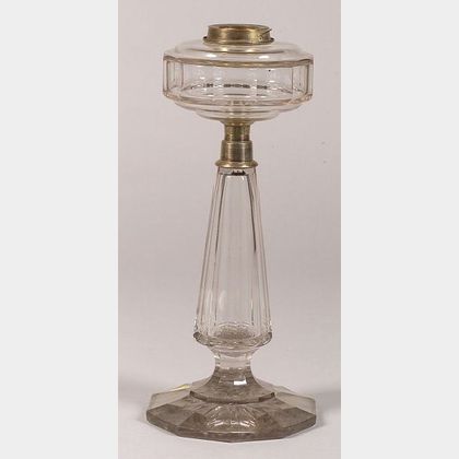 Colorless Glass Oil Lamp Base