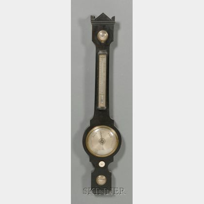 Victorian Ebonized Wheel Barometer
