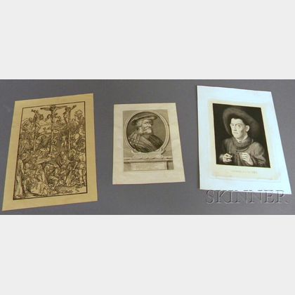 Three Unframed Old Master-style Prints