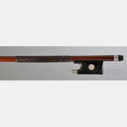 Nickel-mounted Violin Bow, Bausch Workshop