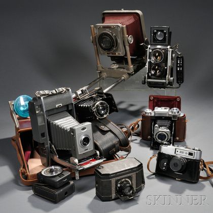 Zeiss Ikon, Mamiya, National Graflex and Three Other Cameras