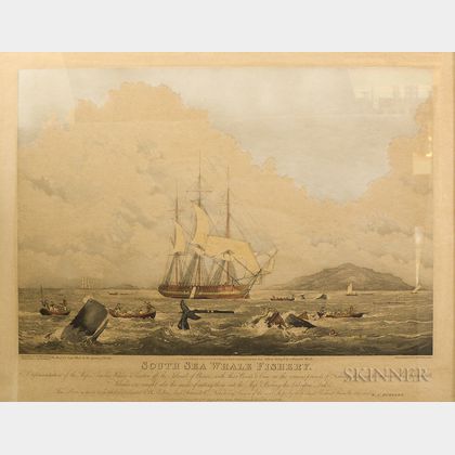 T. Sutherland, Engraver, After William J. Huggins (English, 1781-1845) South Seas Whale Fishery