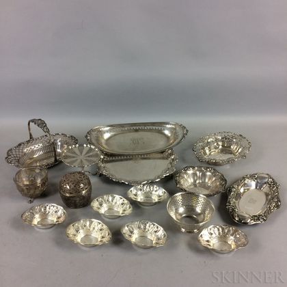 Sixteen Pieces of Sterling Silver Tableware