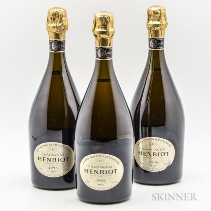 Henriot Champagne Cuvee des Enchanteleurs Brut 1996, 3 bottles 