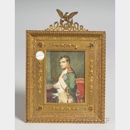 French Miniature on Ivory of Napoleon