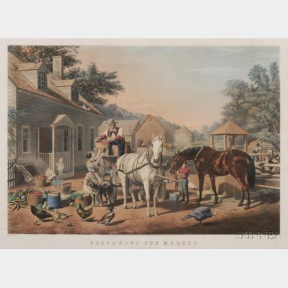 Nathaniel Currier, publisher (American, 1813-1888) Preparing for Market.