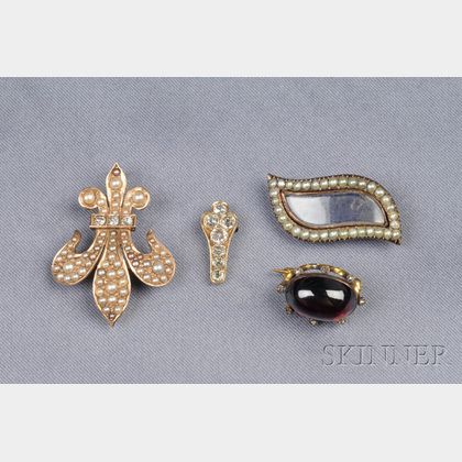 Group of Antique Jewelry Items