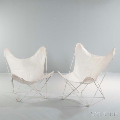 Two Jorge Ferrari-Hardoy for Knoll Butterfly Chairs 