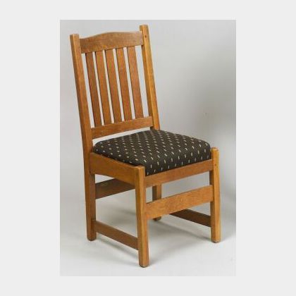 L. & J. G. Stickley Oak Side Chair, , 
