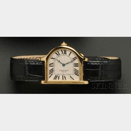 18kt Gold "Cloche" Wristwatch, Cartier