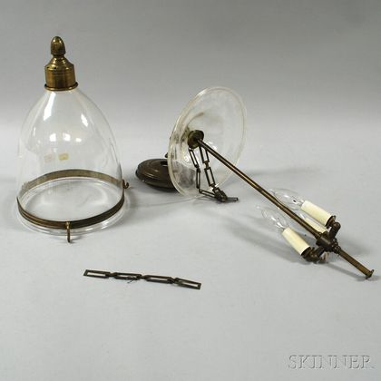 Glass and Brass Hall Lantern