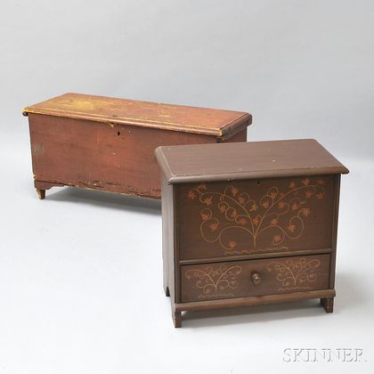 Two Small Six-board Chests
