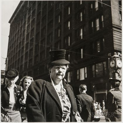 Walker Evans (American, 1903-1975) Street Portrait, Made for the Fortune Magazine Article Chicago: A Camera Exploration (Published F 
