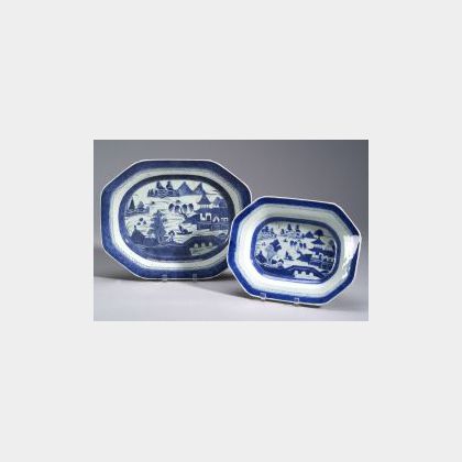 Two Canton Porcelain Platters