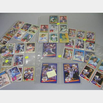 Collection of Fifty Autographed Baseball Cards