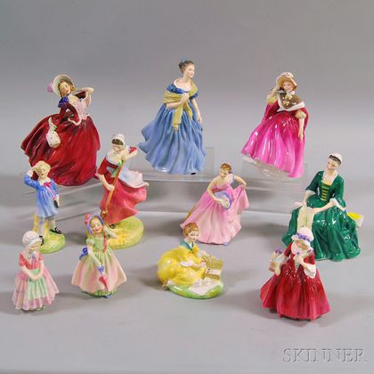 Eleven Assorted Royal Doulton Figurines