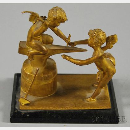 Gilt-bronze Cupid Group