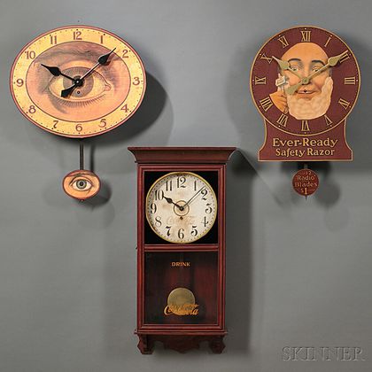 Three Advertising Clocks