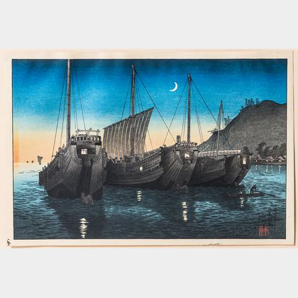 Takahashi Hiroaki (Shotei, 1871-1945) Inatori Bay in Izu 