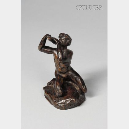 Nanna Mathews Bryant (American, 1870-1933) Kneeling Figure Playing Flutes