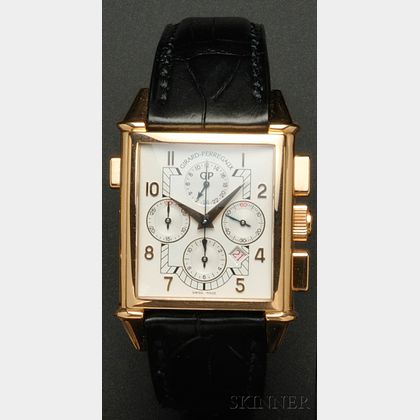 18kt Gold "Vintage 1945 'King Size'" Chronograph Wristwatch, Girard-Perregaux