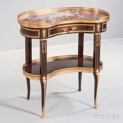 Louis XVI-style Mahogany Table a Écrire