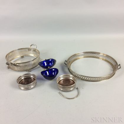 Five Sterling and Silver-plate Items