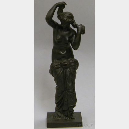 Classical Patinated Bronze Nude Figure