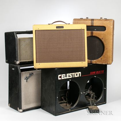 Group of Amplifier and Speaker Cabinets