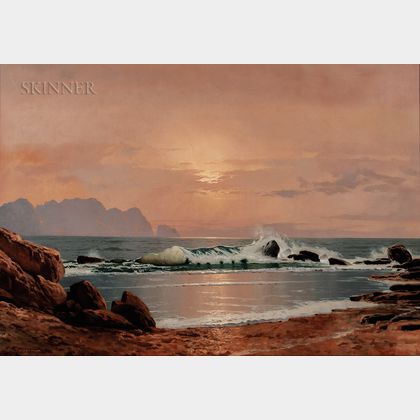 Aleksei Vasilievich Hanzen (Russian, 1876-1937) Sea at Sunset