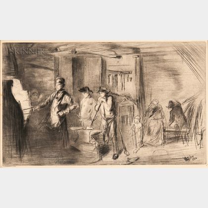 James Abbott McNeill Whistler (American, 1834-1903) The Forge