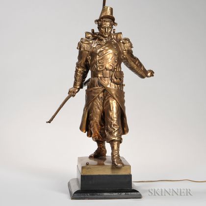 Gilt-bronze Model of a Soldier