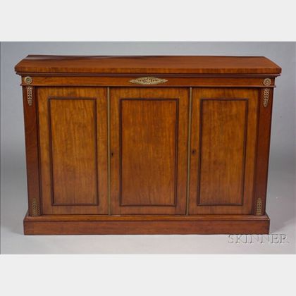 Second Empire Brass-mounted Mahogany Side Cabinet