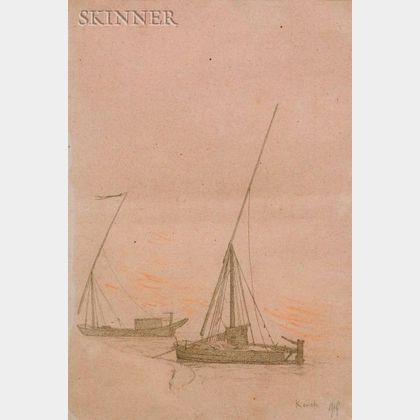 Jean-Léon Gérôme (French, 1824-1904) Two Sailboats
