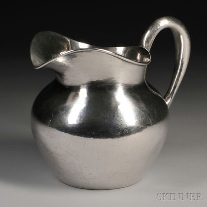 The Kalo Shop Hand-hammered Sterling Silver Water Pitcher