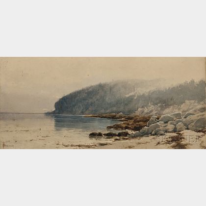 Alfred Thompson Bricher (American, 1837-1908) Coastal Landscape, Probably Maine