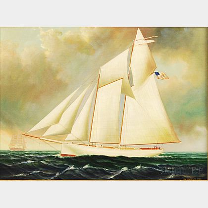 D. Tayler (American, 20th Century) Yacht Race.