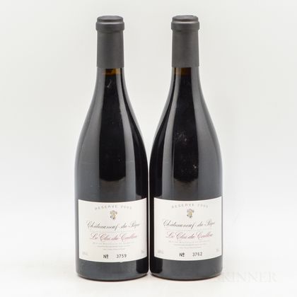 Le Clos du Caillou Chateauneuf du Pape La Reserve 2005, 2 bottles 