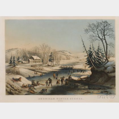 Nathaniel Currier, publisher (American, 1813-1888) American Winter Scenes. Morning.