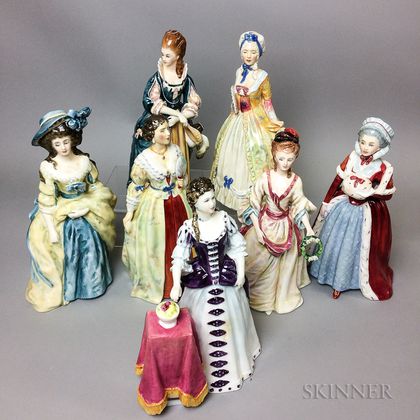 Seven Royal Doulton Ceramic Figures