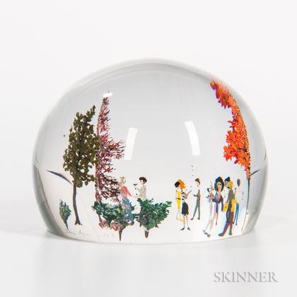 Alison Ruzsa Scenic Cocktail Party Paperweight