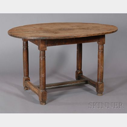Painted Pine Oval-top Table