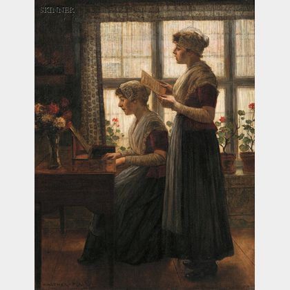 Walter (Walther) Firle (German, 1859-1929) The Song
