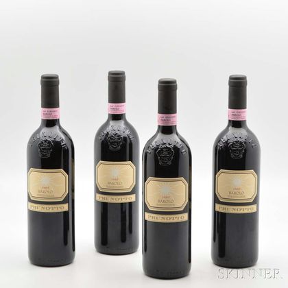Prunotto Barolo 1997, 4 bottles 