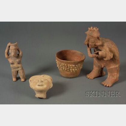 Four Pre-Columbian Pottery Items